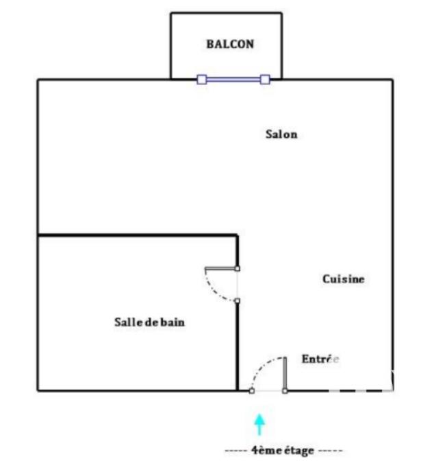 Studio - 27 m² - 1 pièce