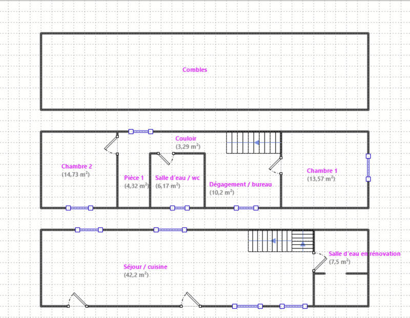 Maison - 105 m² - 4 pièces