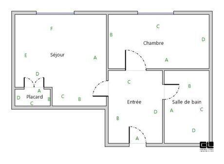 Appartement - 35 m² - 2 pièces