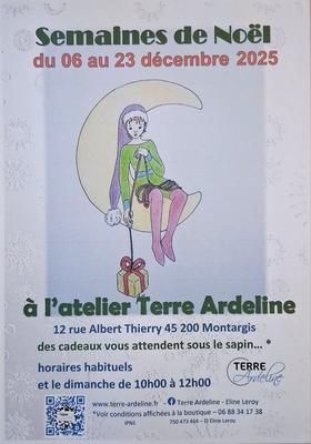 Semaine de Noël à l'atelier Terre Ardeline