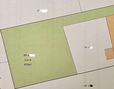 Terrain - 833 m²