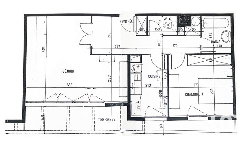Appartement - 59 m² - 3 pièces