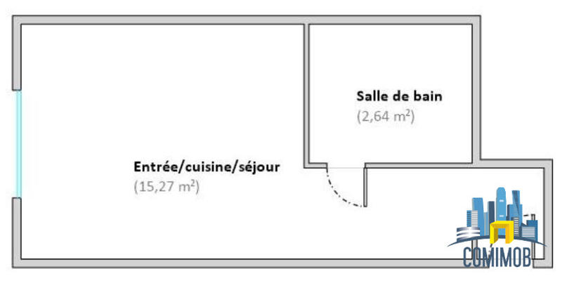 Appartement - 35 m² - 2 pièces