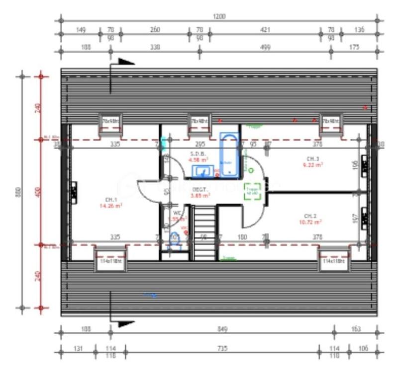 Maison traditionnelle - 130 m² - 6 pièces