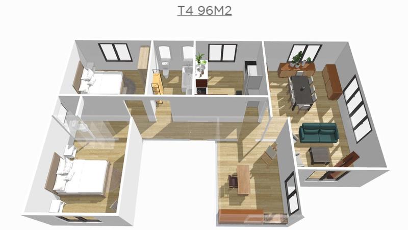 Appartement - 95 m² - 4 pièces