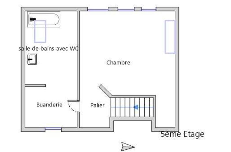 Duplex - 57 m² - 3 pièces