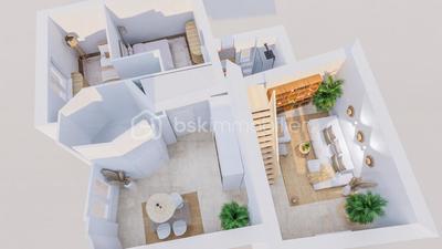 Appartement - 74 m² - 2 pièces