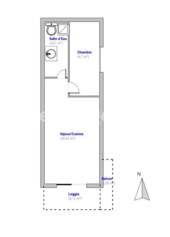 Appartement - 41 m² - 2 pièces