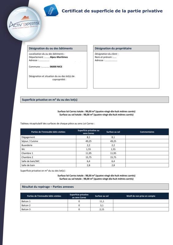 Appartement - 98 m² - 3 pièces