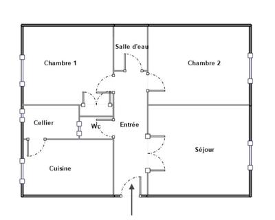Appartement - 65 m² - 3 pièces