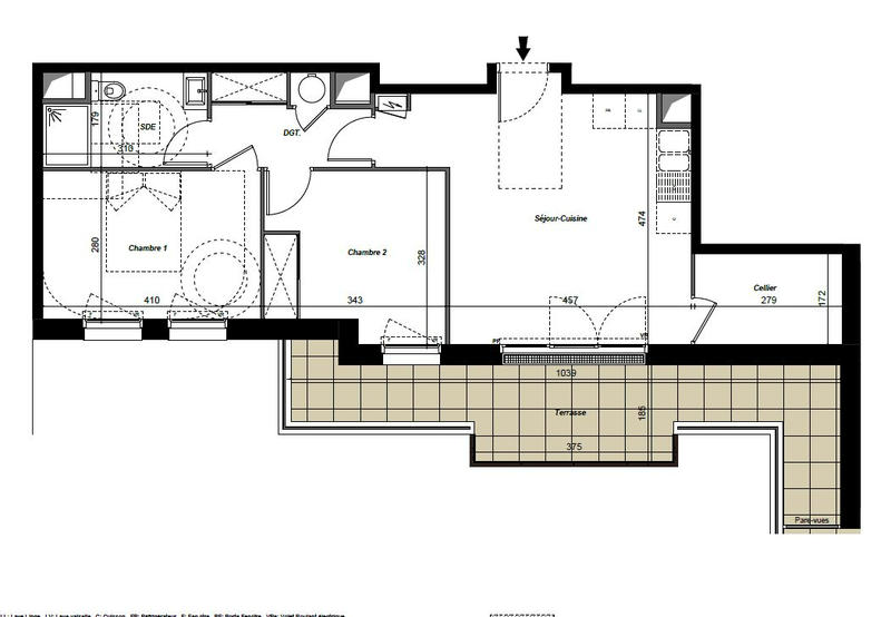 Appartement - 60 m² - 3 pièces