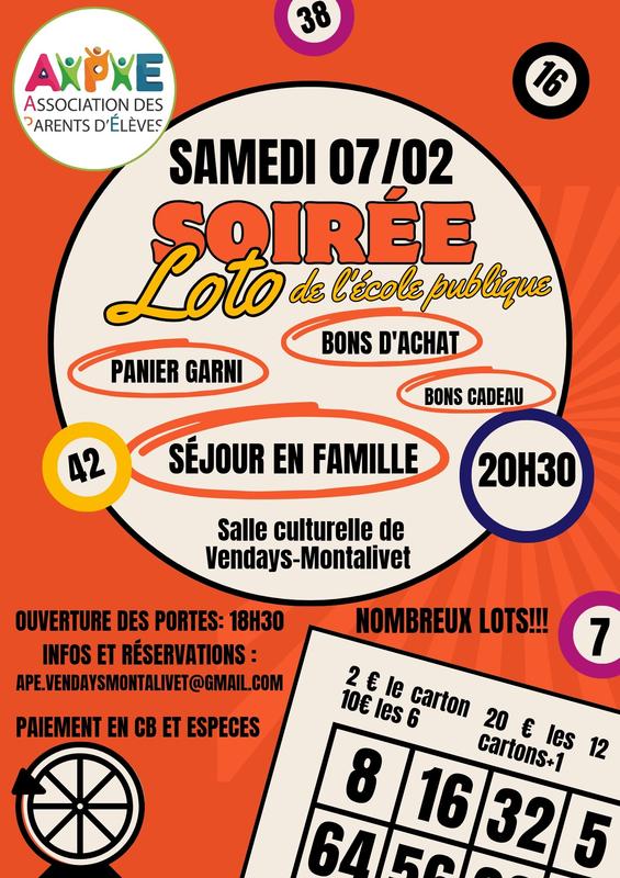 Soirée Loto de l'école publique