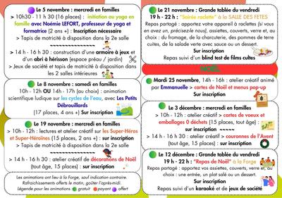 Mercredi en familles