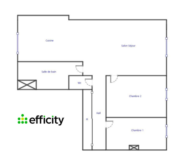 Appartement - 66 m² - 3 pièces