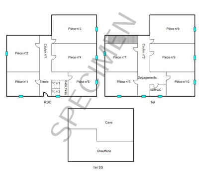 Maison - 130 m² - 10 pièces