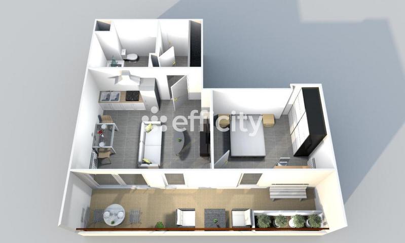 Appartement - 39 m² - 2 pièces