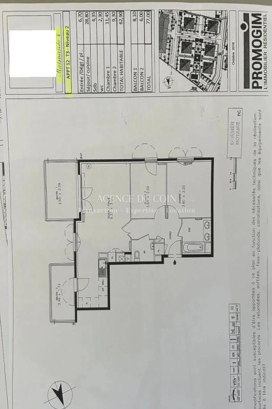 Appartement - 63 m² - 3 pièces