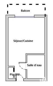Appartement - 14 m² - 1 pièce