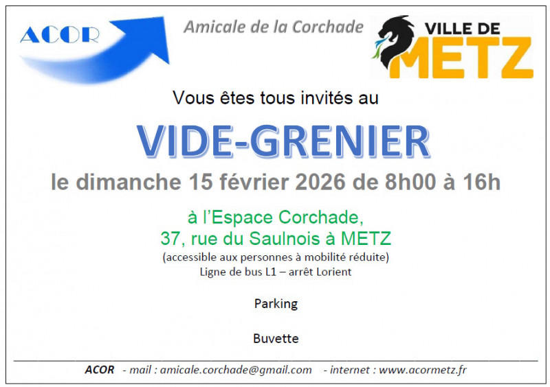 Vide-Grenier à l'espace Corchade