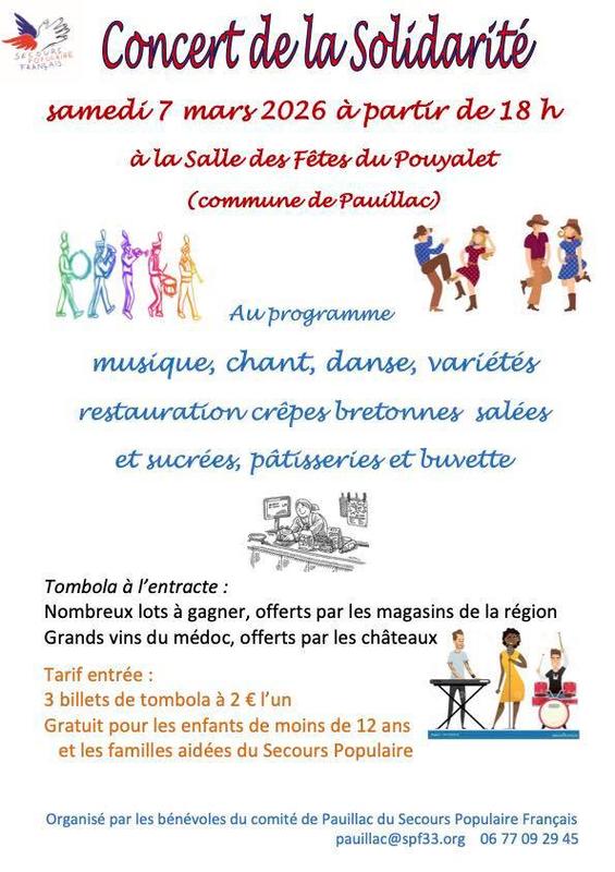 Concert de la solidarité du Secours Populaire