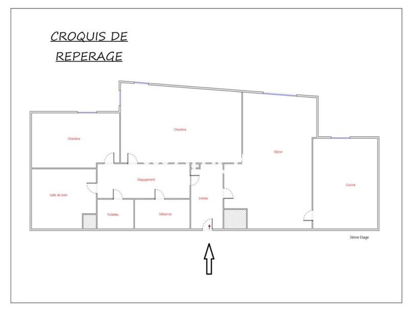 Appartement ancien - 63 m² - 3 pièces