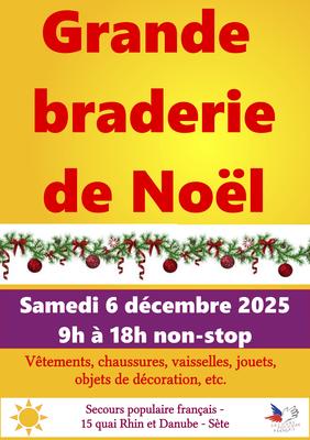 Grande Braderie de Noël du Secours Populaire de Sète
