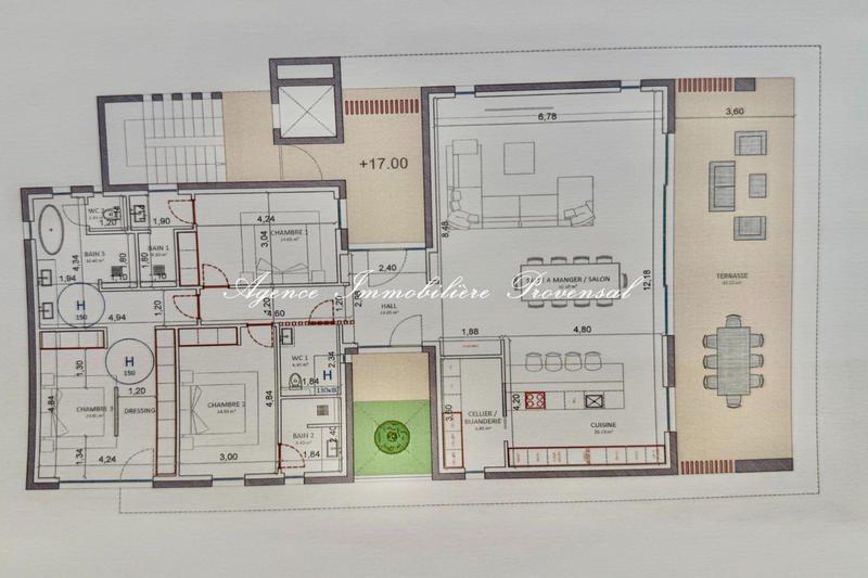 Appartement - 173 m² - 4 pièces