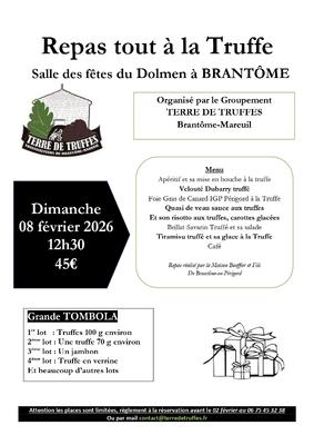 Repas tout à la truffe