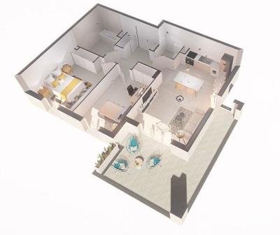 Appartement - 64 m² - 3 pièces