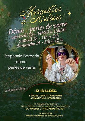 Démonstration de fabrication de perles de verre au chalumeau