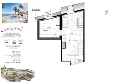 Appartement - 60 m² - 3 pièces