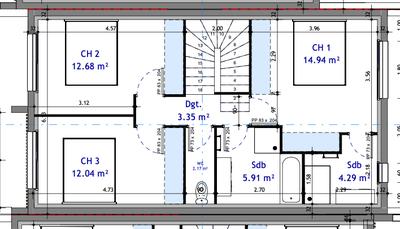 Maison - 114 m² - 4 pièces