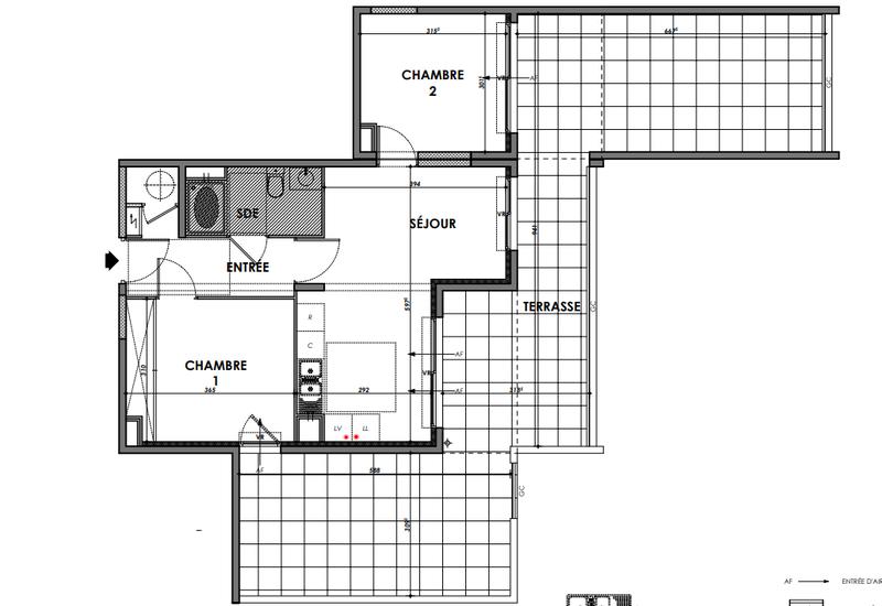 Appartement - 51 m² - 3 pièces