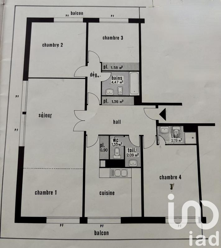 Appartement - 117 m² - 5 pièces
