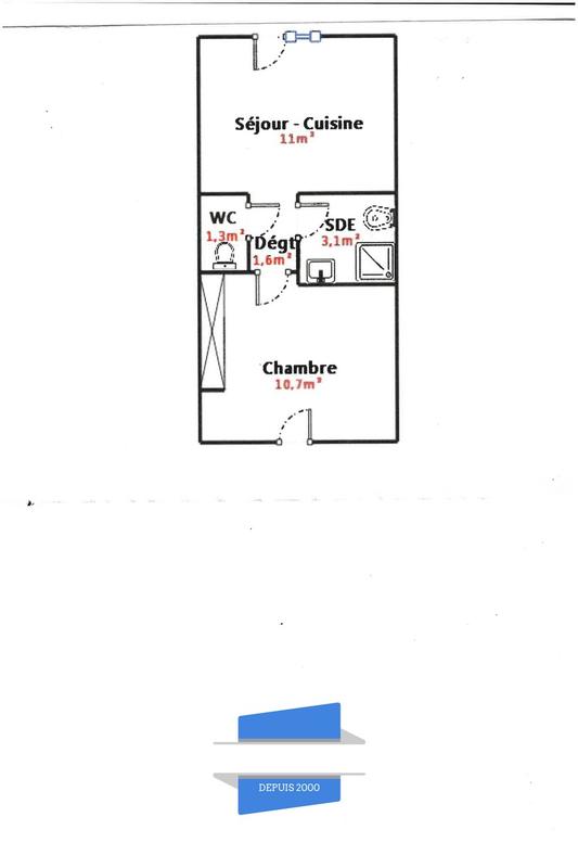 Maison - 28 m² - 2 pièces