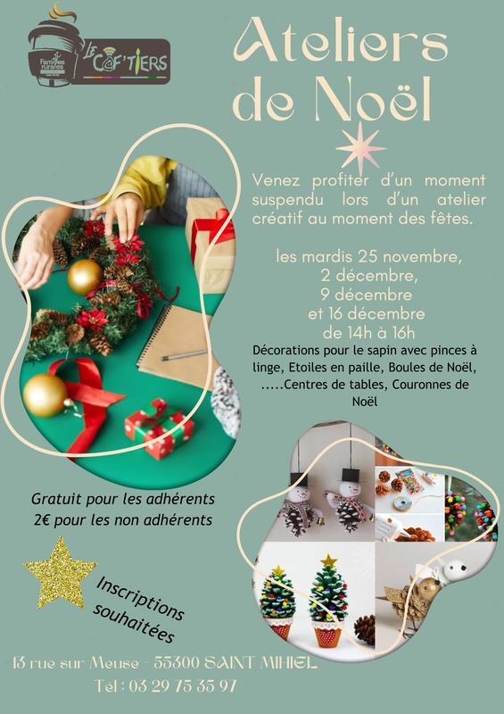 Ateliers créatifs Noël