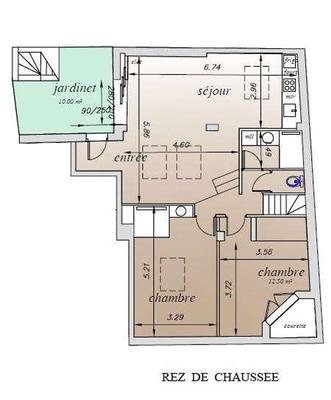 Appartement - 82 m² - 4 pièces