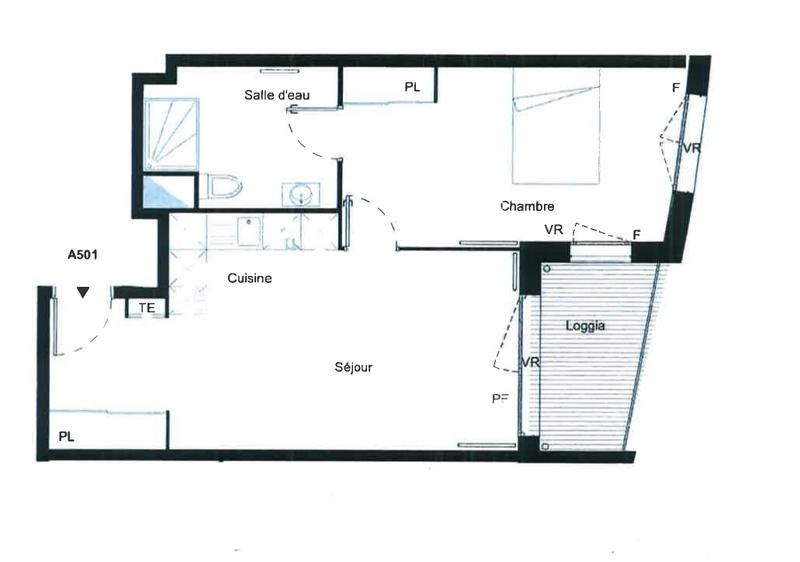 Appartement - 48 m² - 2 pièces
