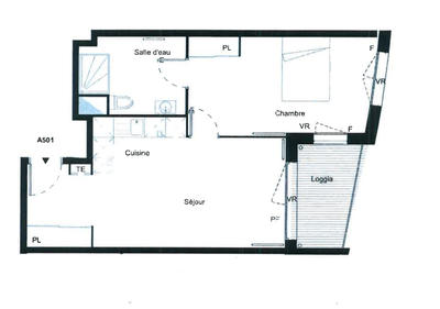 Appartement - 48 m² - 2 pièces