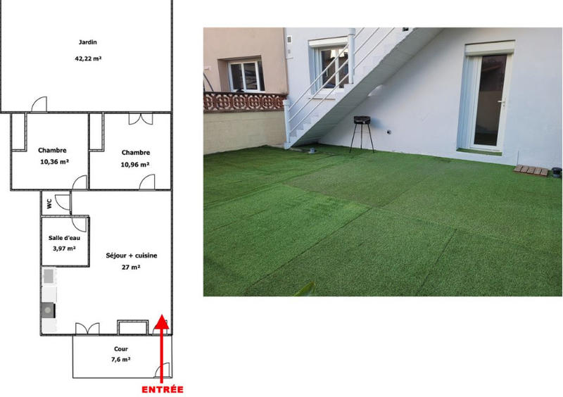 Appartement - 54 m² - 3 pièces