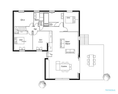 Maison - 137 m² - 6 pièces