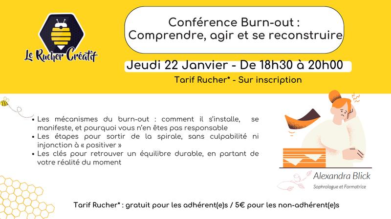 Conférence Burn-out : Comprendre, agir et se reconstruire
