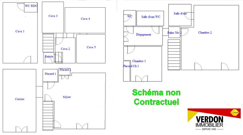 Maison - 90 m² - 3 pièces