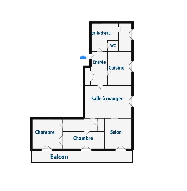 Appartement - 67 m² - 4 pièces