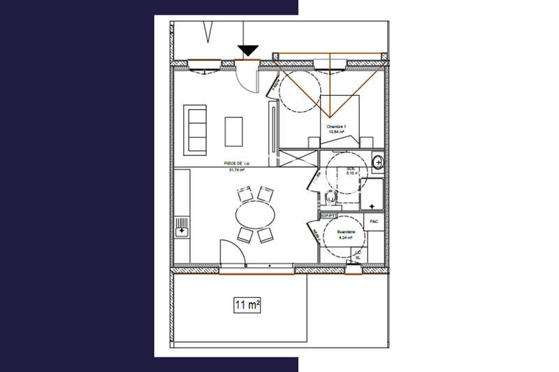 Maison - 52 m² - 2 pièces