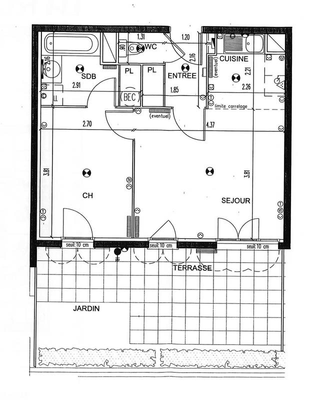Appartement - 41 m² - 2 pièces