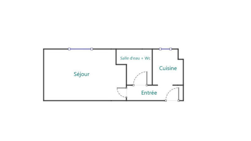 Appartement - 20 m² - 1 pièce