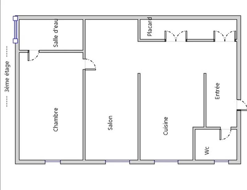 Appartement - 48 m² - 2 pièces