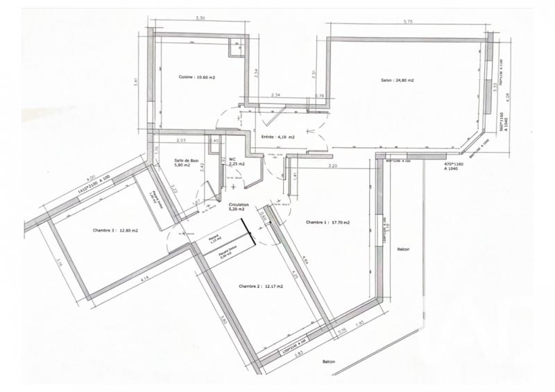 Appartement - 97 m² - 4 pièces