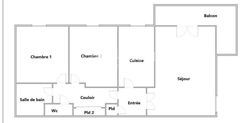Appartement - 74 m² - 3 pièces